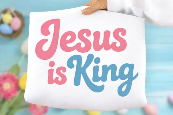 Jesus Christian PNG: Jesus Is King PNG for T-Shirt Designs