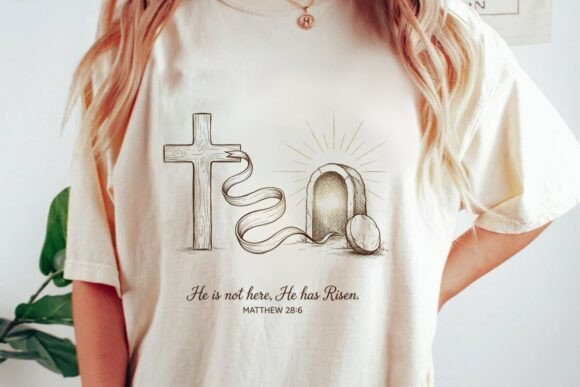 Jesus Resurrection Empty Tomb PNG & T-Shirt Designs