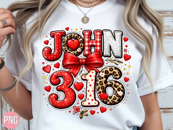 John 3:16 Christian PNG T-Shirt Designs