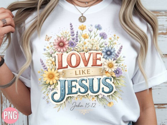 Love Like Jesus John PNG Shirt T-Shirt Designs