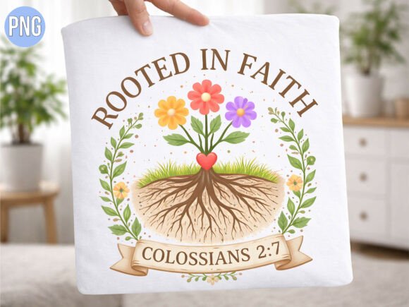 Rooted Faith Colossians T-Shirt Designs