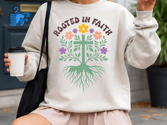 Rooted in Faith Christian SVG Design