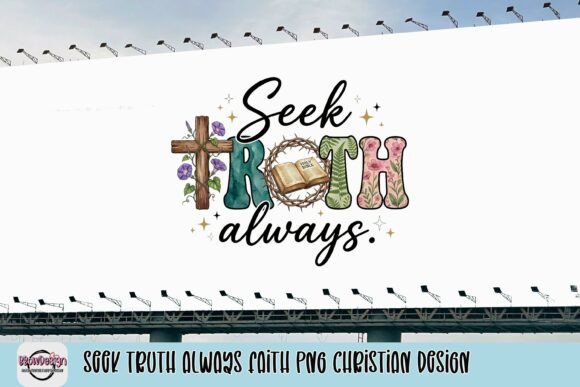 Seek Truth Always Faith PNG Christian Design & T-Shirt Designs
