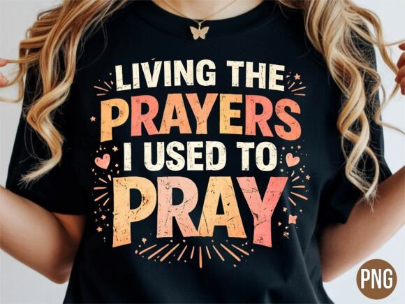 Vintage Christian Faith Prayer Quote PNG T-Shirt Designs